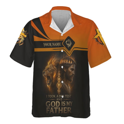 Personalized Christian Shirt - God Is My Father, Christian Lion & Jesus Design, Gift For Mens & Womens, Christian Clothes