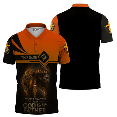 Personalized Christian Shirt - God Is My Father, Christian Lion & Jesus Design, Gift For Mens & Womens, Christian Clothes