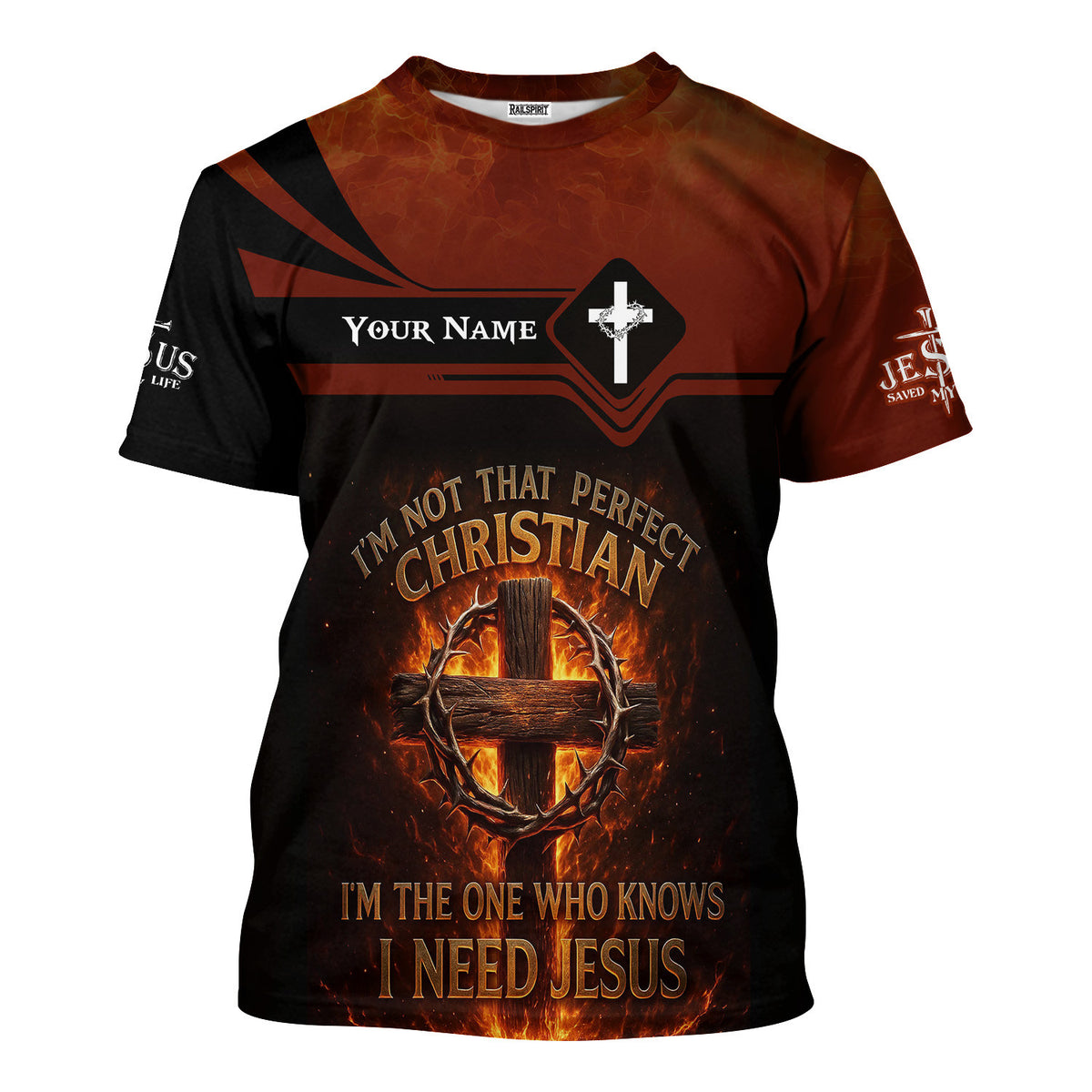 Personalized Jesus Shirt, I'm Not Perfect, I Know I Need Jesus, Christian Apparel for Men & Women, Christian Shirt, Faith Shirt