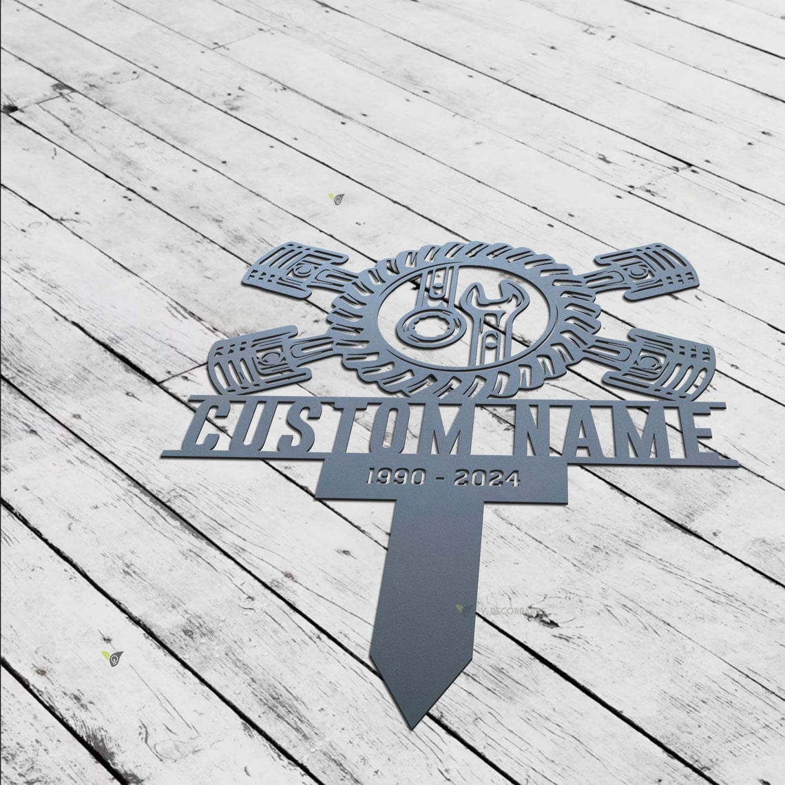 Custom Metal Cross Memorial Stake, Grave Marker, Personalized Cross Stake, Personalized Cross Cemetery Stake