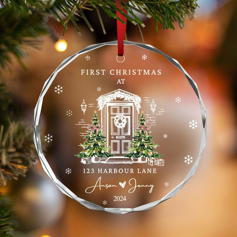 Personalized First Christmas In Our New Home Ornament, New House Christmas Ornament, Our First Home Keepsake, Housewarming Bauble Gift