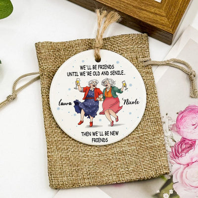 Personalized Best Friend Ornament, Besties Ornament, Friendship Ornament, Best Friend Gift, Custom Friend Gift, BFF Gift, Gift for Her