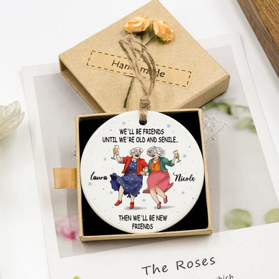 Personalized Best Friend Ornament, Besties Ornament, Friendship Ornament, Best Friend Gift, Custom Friend Gift, BFF Gift, Gift for Her
