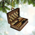Personalized Chess Set Box Christmas Ornament, Chess Christmas, Chess Ornament, Christmas Gift For Chess Lovers, Tree Hanging Decor