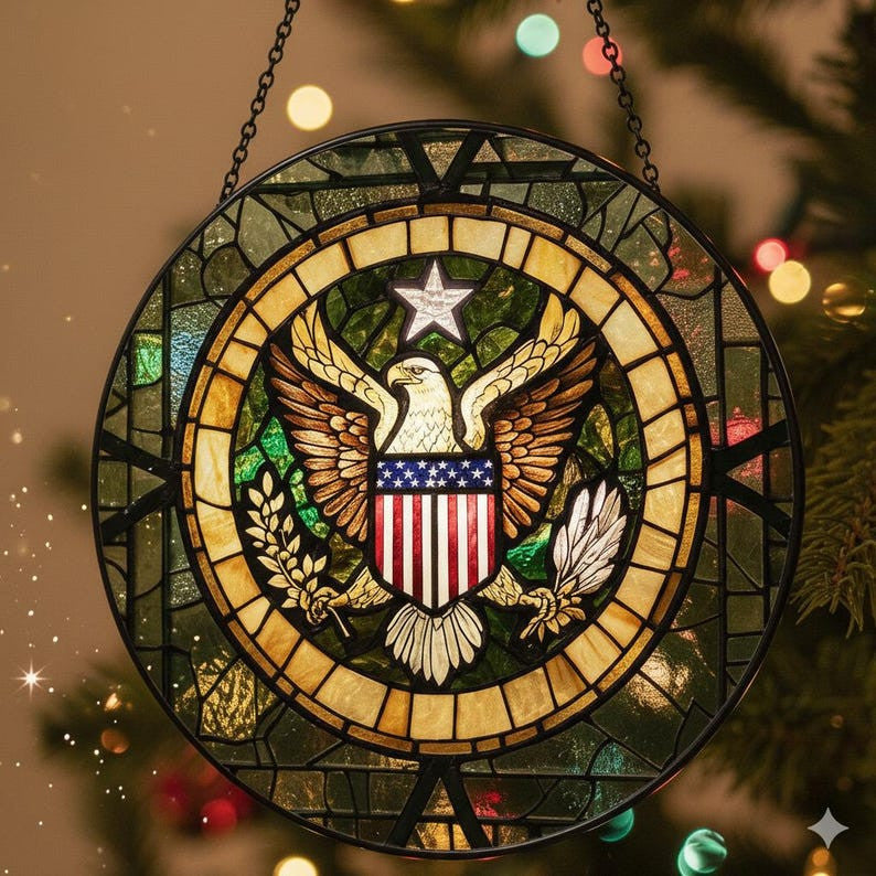 Stained Glass Style Army Ornament Suncatcher Veteran Sun Catcher Military Gift