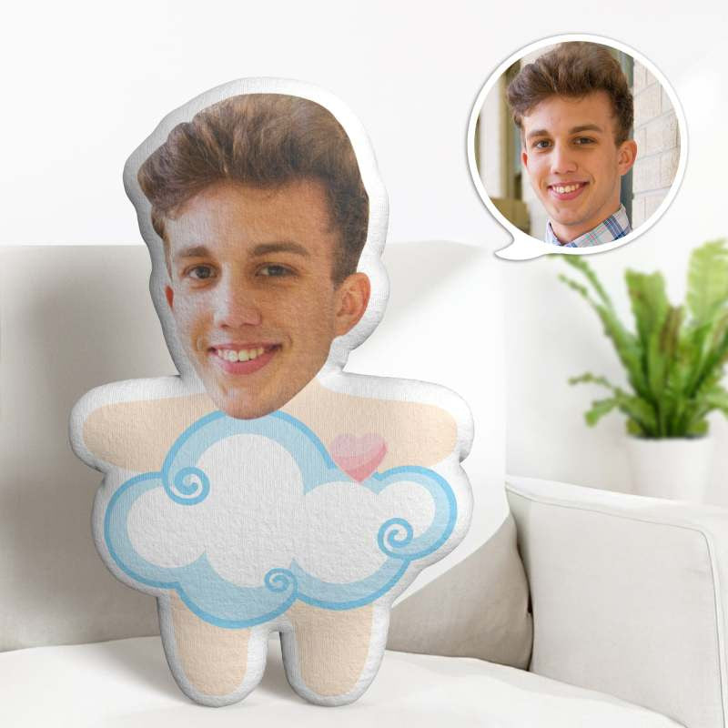 Personalized Face Minime Pillow Custom Cloud Minime Pillow Valentine's Day Gifts, Gift For Her, For Wife