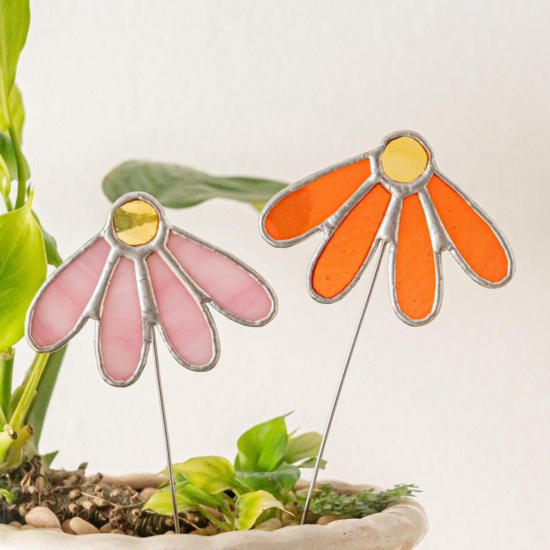 Wildflower Stained Glass, Birthday Gift Mom, Wildflower Glass, Grandparents Gift, Glass Flower, Flower Birthday Gift