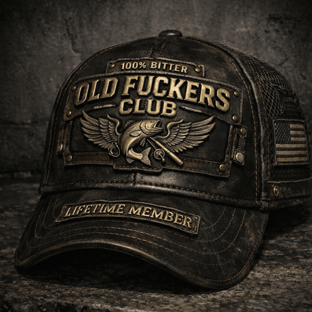 Old Fuckers Club Hat, Funny Vintage Trucker Cap, Lifetime Member Baseball Cap, Humor Gift for Dad Grandpa Men