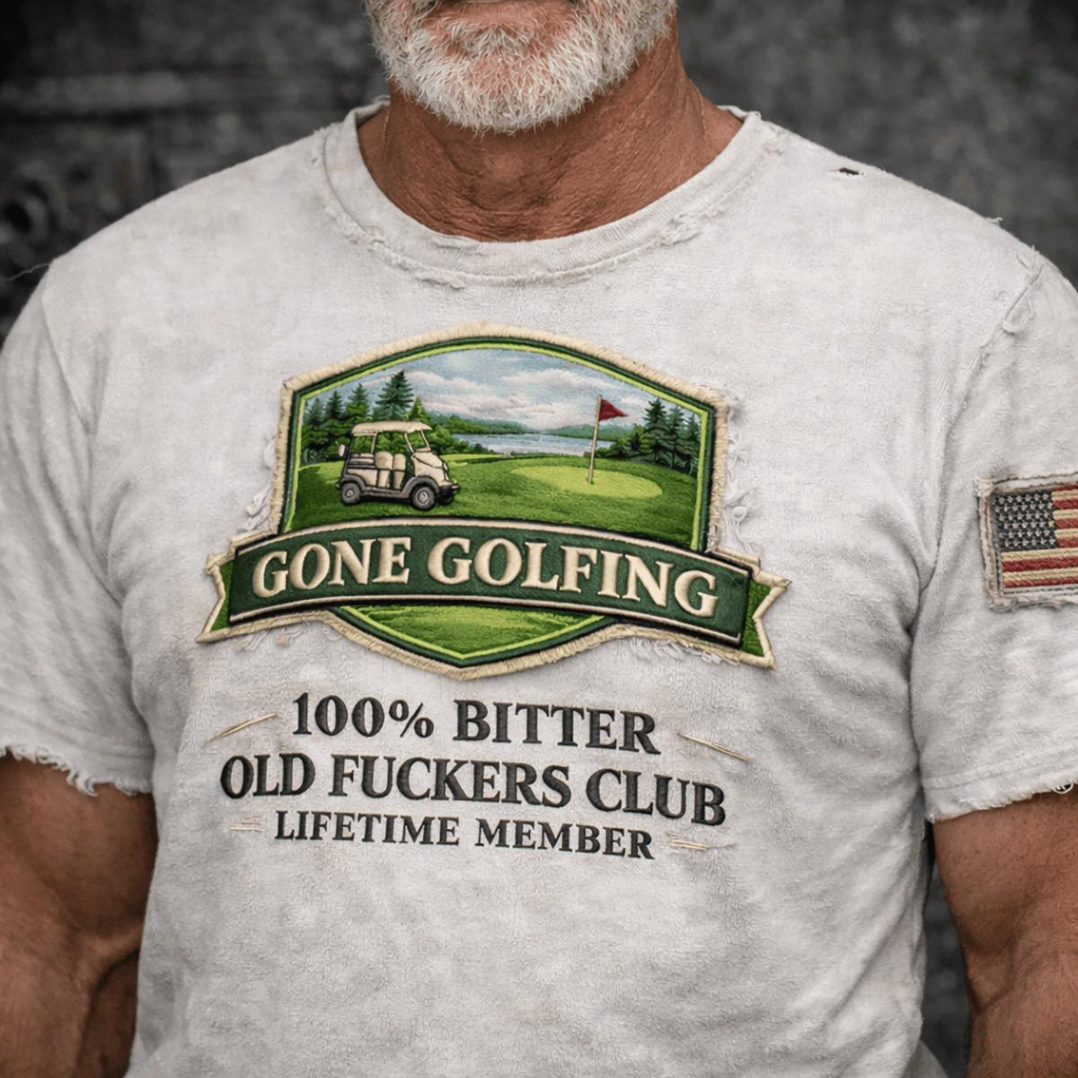 Gone Golfing T Shirt for Men, Funny Golfer Gift for Dad Grandpa, Retirement Golf Tee, Golf Lover Shirt, Graphic Print Only