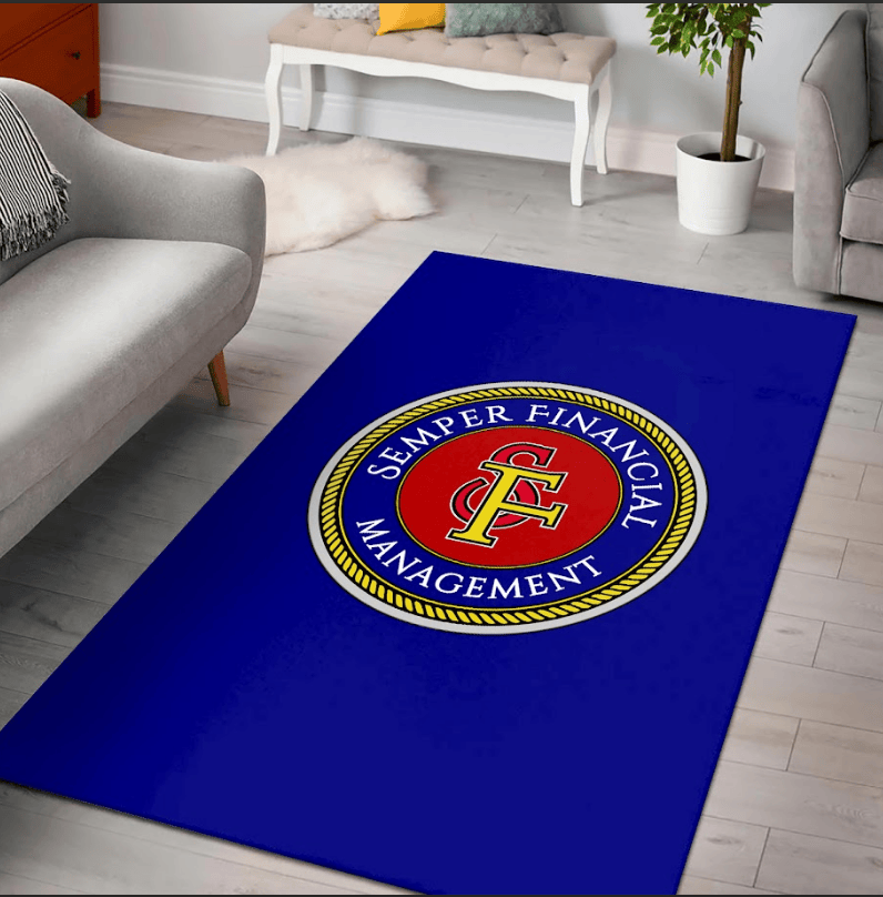 Blue Military Rug Rectangle Rugs Area RugFor Living Room Bedroom