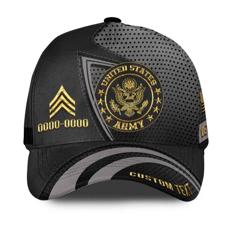 Custom Name Veteran Hat, Personalized Military Cap, United States Gift for Veteran Dad Husband