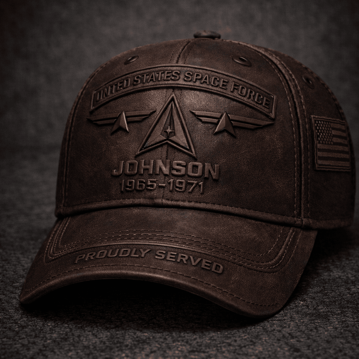 Custom Style Military Printed Hat, Personalized Veteran Service Cap, Proudly Served Patriotic Gift for Dad or Husband