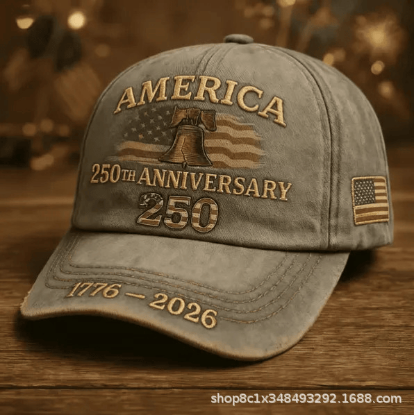 America 250th Anniversary 250 Hat, 1776-2026 Patriotic USA Cap, Liberty Bell Distressed Printed Baseball Hat, Unisex Gift