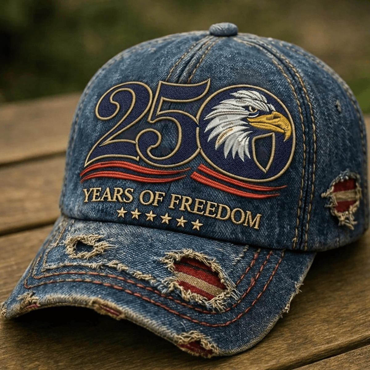 250 Years Of Freedom Eagle Patriotic Printed Vintage Cap American Pride USA Hat Gift for Dad Father’s Day Patriotic Eagle Freedom Cap