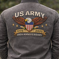 USA 250th Anniversary 1775 2025 Eagle Printed Bomber Jacket Patriotic Military Anniversary Jacket for Men Vintage Style