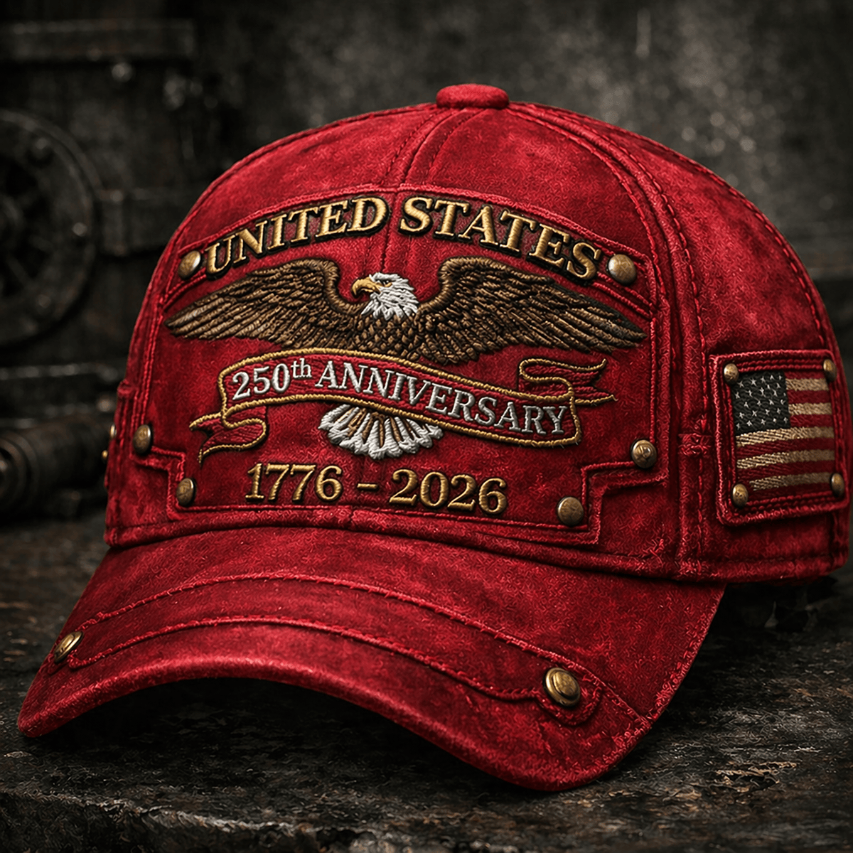 American Eagle USA Flag Printed Hat United States 1776 2026 250th Anniversary Cap Father’s Day Gift For Patriotic