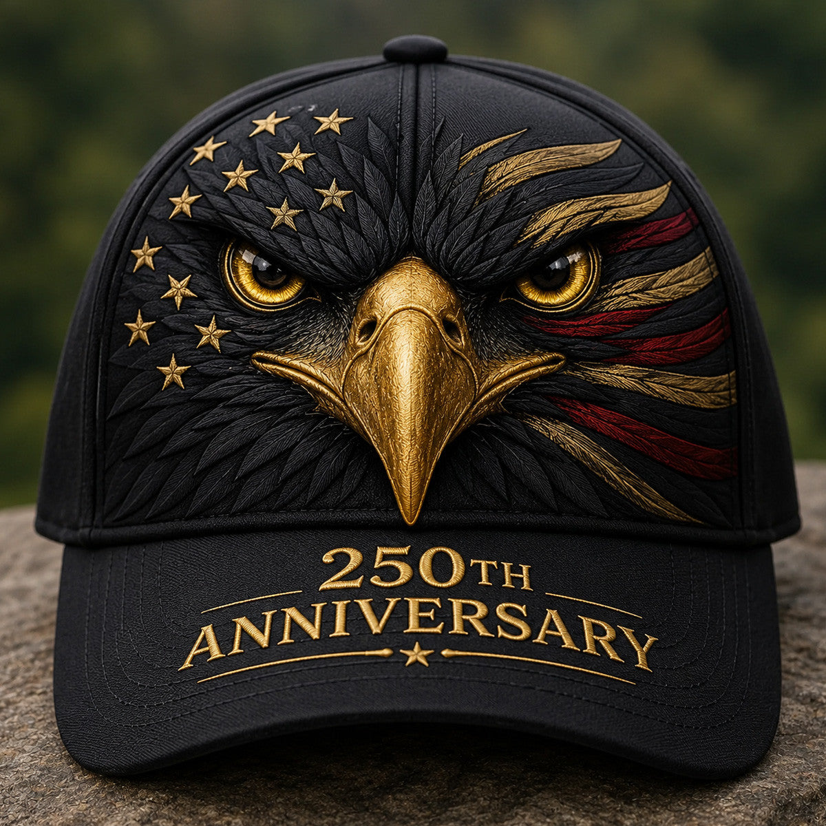 American Eagle Printed Cap, USA 250th Anniversary Hat, Patriotic 1776 2026, Father’s Day Gift for Dad, Veteran Men Gift
