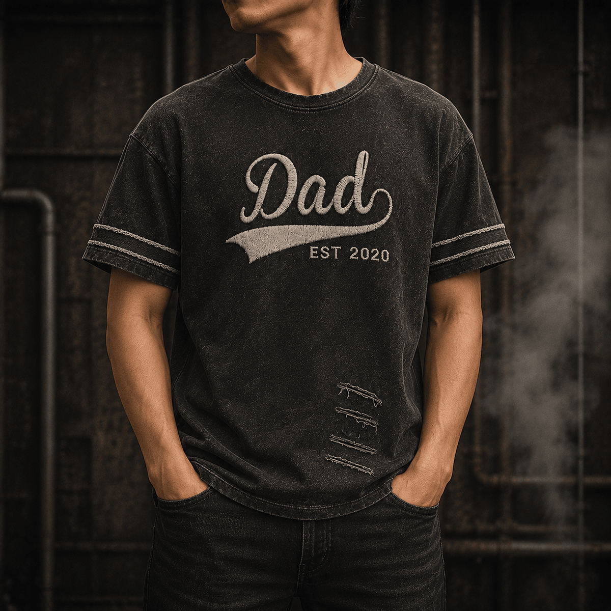 Dad EST 2020 printed T-Shirt, Vintage Dad Shirt, Father’s Day Gift for Dad, New Dad Gift, First Father’s Day Gift, Birthday Gift