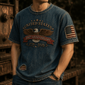 United States 250th Anniversary Eagle printed T-Shirt, Patriotic USA Flag Tee, Father's Day Gift for Dad, Veteran Dad Present for Men