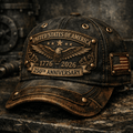 United States of America 1776 2026 250th Anniversary Printed Vintage Cap American Eagle Patriotic Hat USA Independence Day Gift