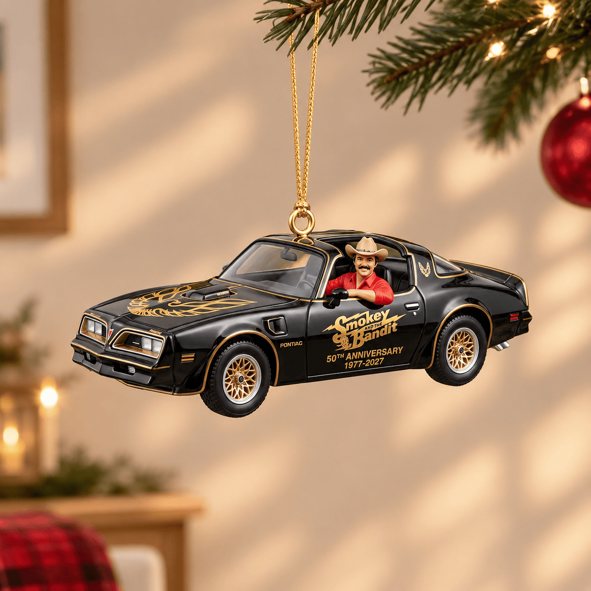 Smokey & the Bandit 50th Anniversary Bandit Trans Am Car Ornament