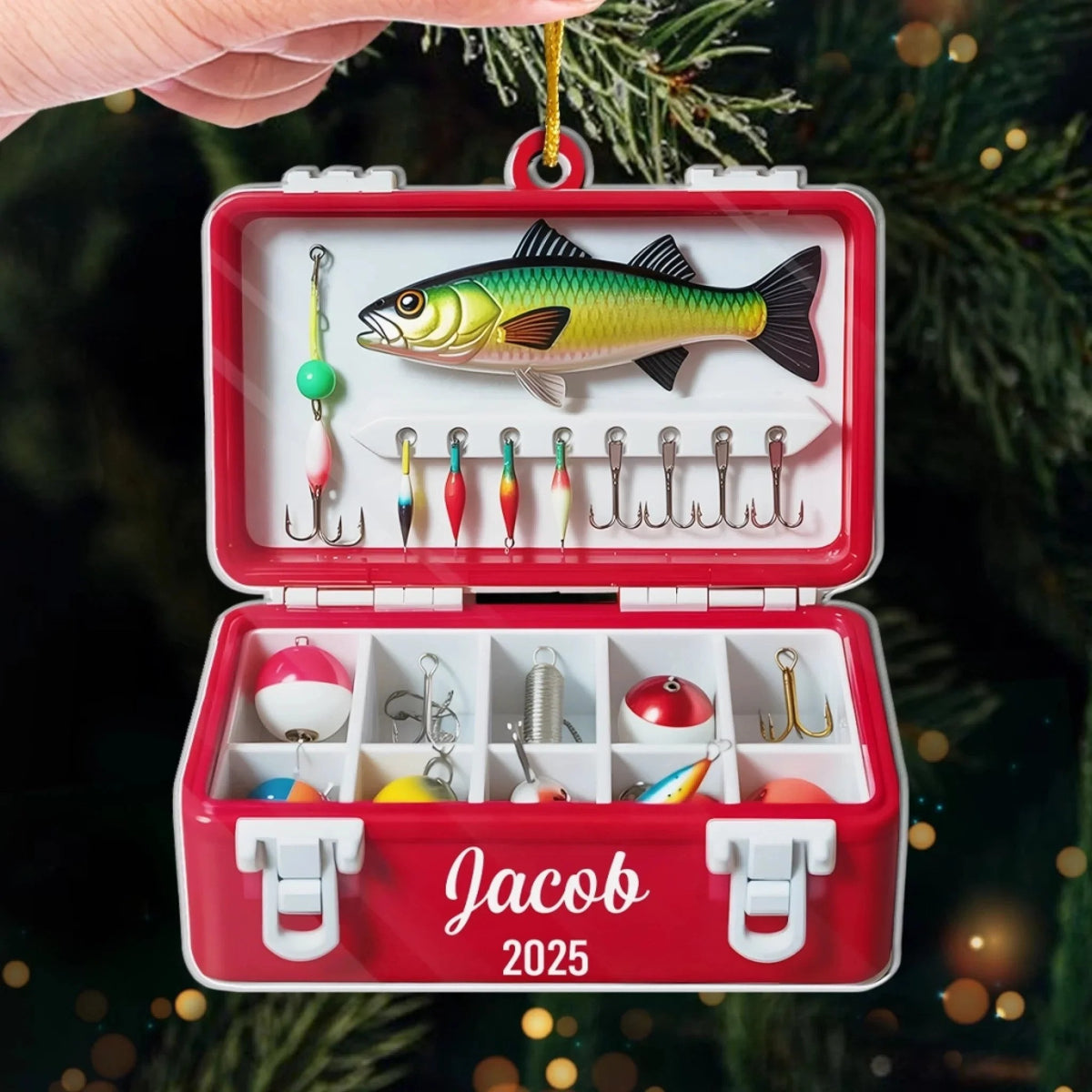 Personalized Best Catch Of The Season Ornament, Christmas Gift For Fishing Lovers