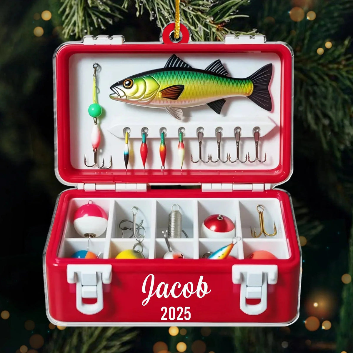 Personalized Best Catch Of The Season Ornament, Christmas Gift For Fishing Lovers