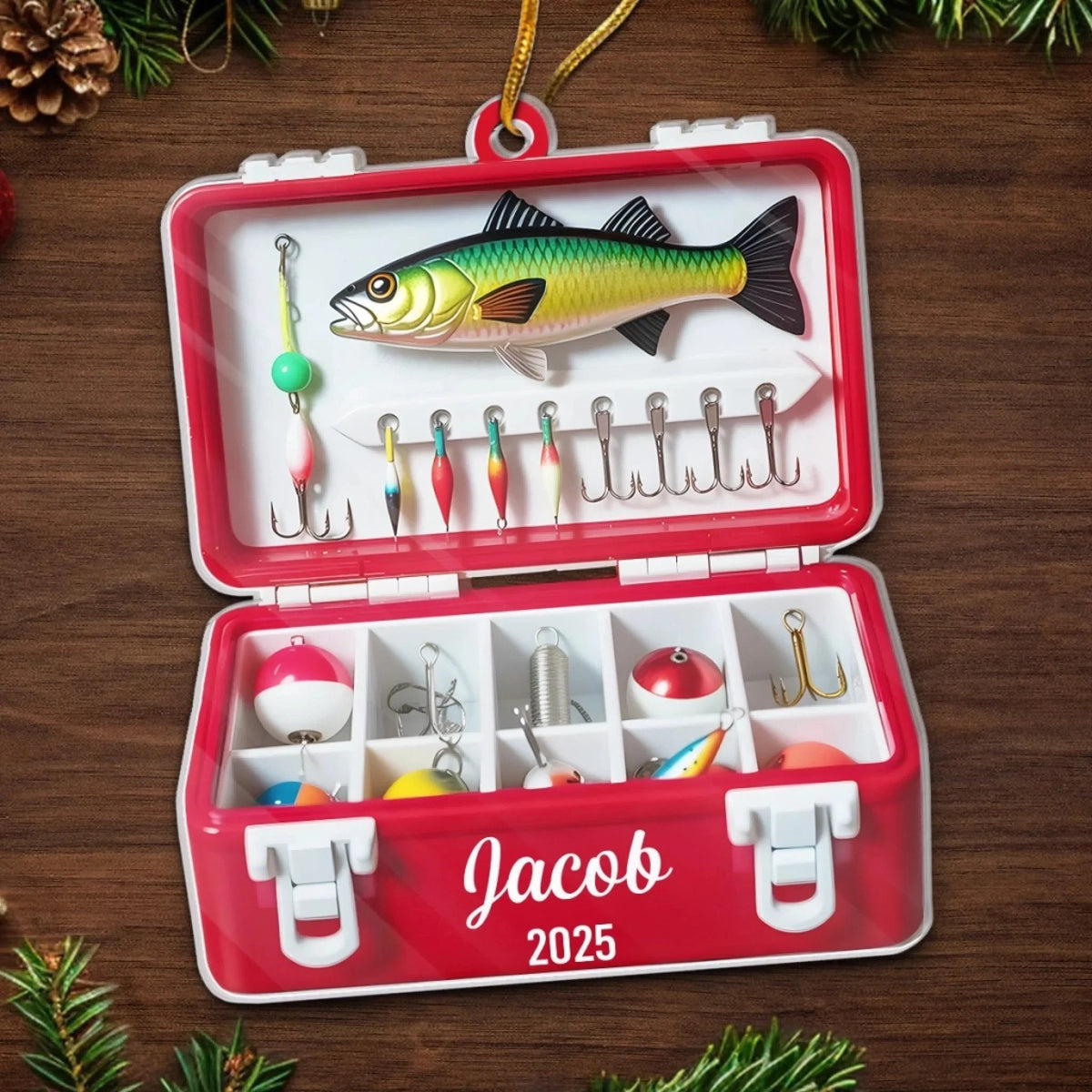 Personalized Best Catch Of The Season Ornament, Christmas Gift For Fishing Lovers