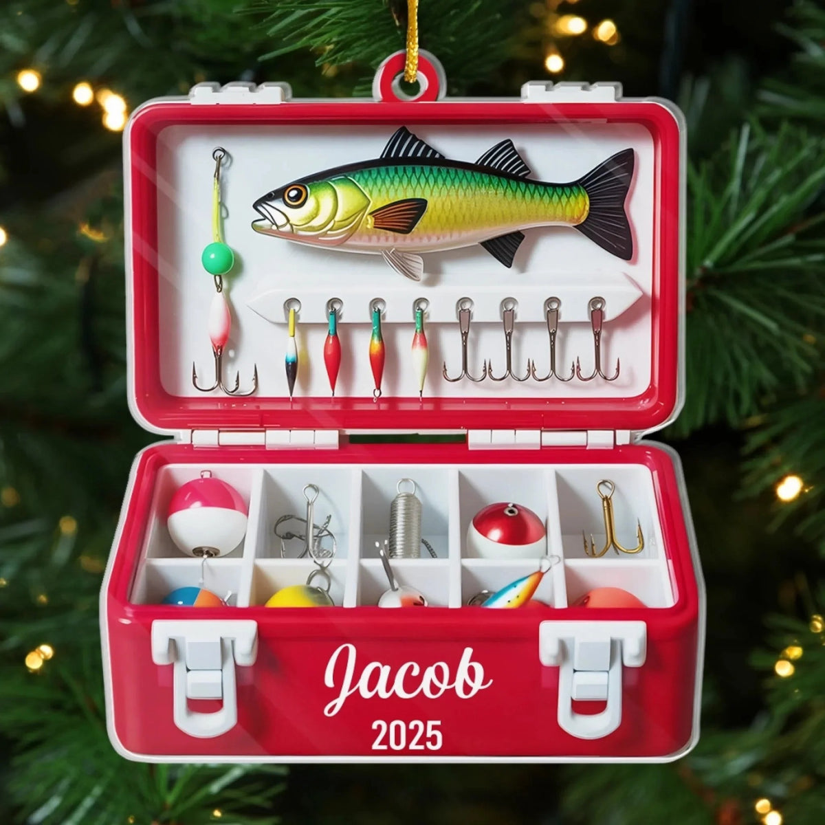 Personalized Best Catch Of The Season Ornament, Christmas Gift For Fishing Lovers