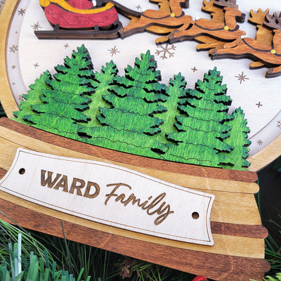 Countdown Until Christmas Wood Sign, Family Christmas Ornament, Christmas Decor