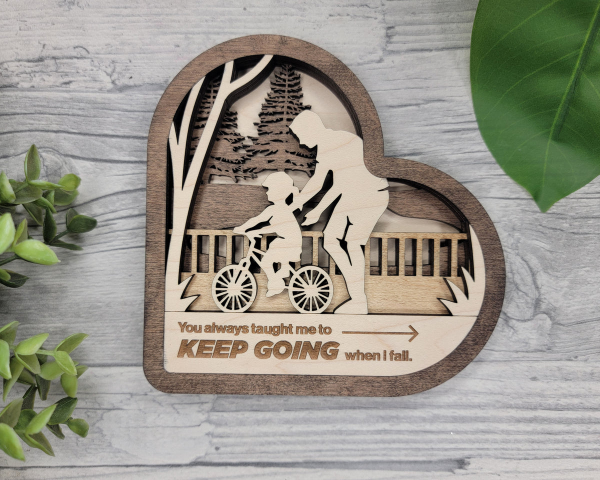 Personalized Father Moments Wood Sign, Family Christmas Ornament, Christmas Decor