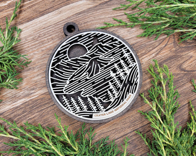 Personalized National Park Wood Sign, Wooden Christmas Ornament, Christmas Decor
