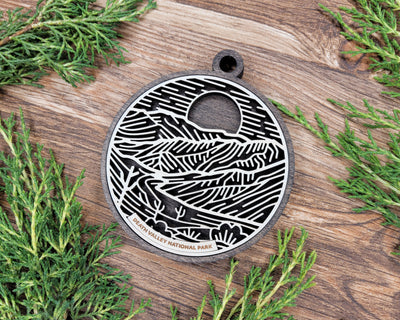 Personalized National Park Wood Sign, Wooden Christmas Ornament, Christmas Decor