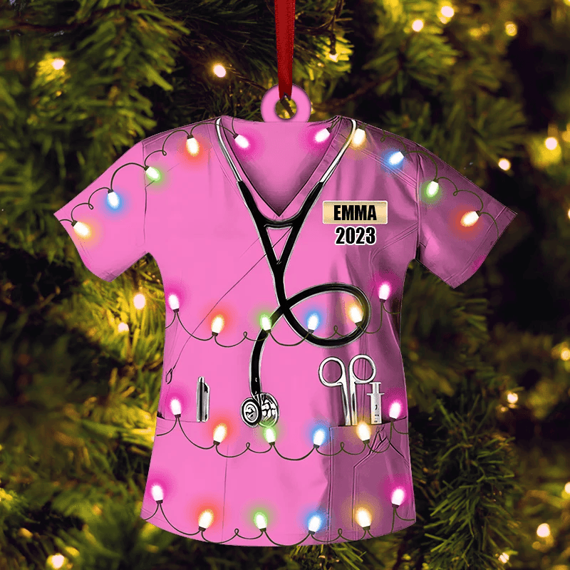 Personalized Nurse Uniform Christmas Ornament Christmas Gift for Nurse, CNA, Healthcare, Registered RN