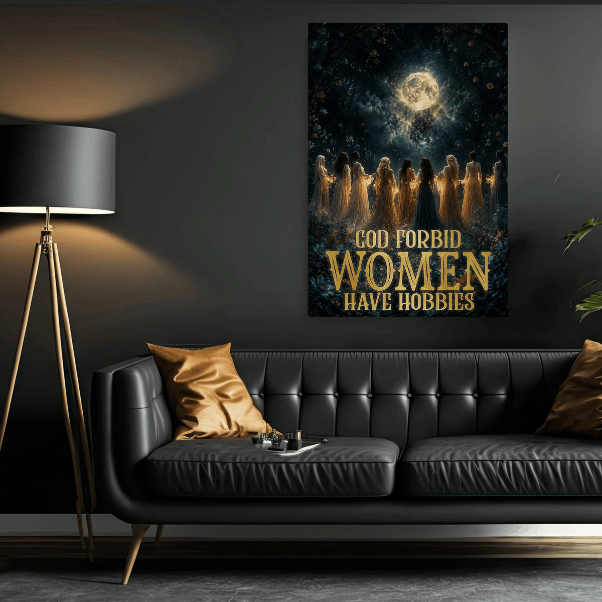 God Forbid Women Have Hobbies Wall Art Decor, Gift For Christians
