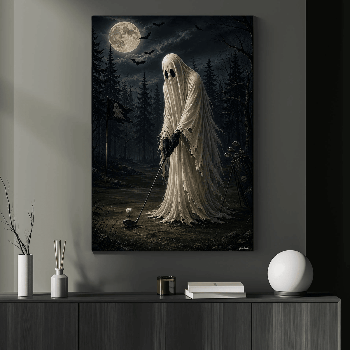 Golfing After Death Canvas Wall Art Decor, Gift For Golf Lover