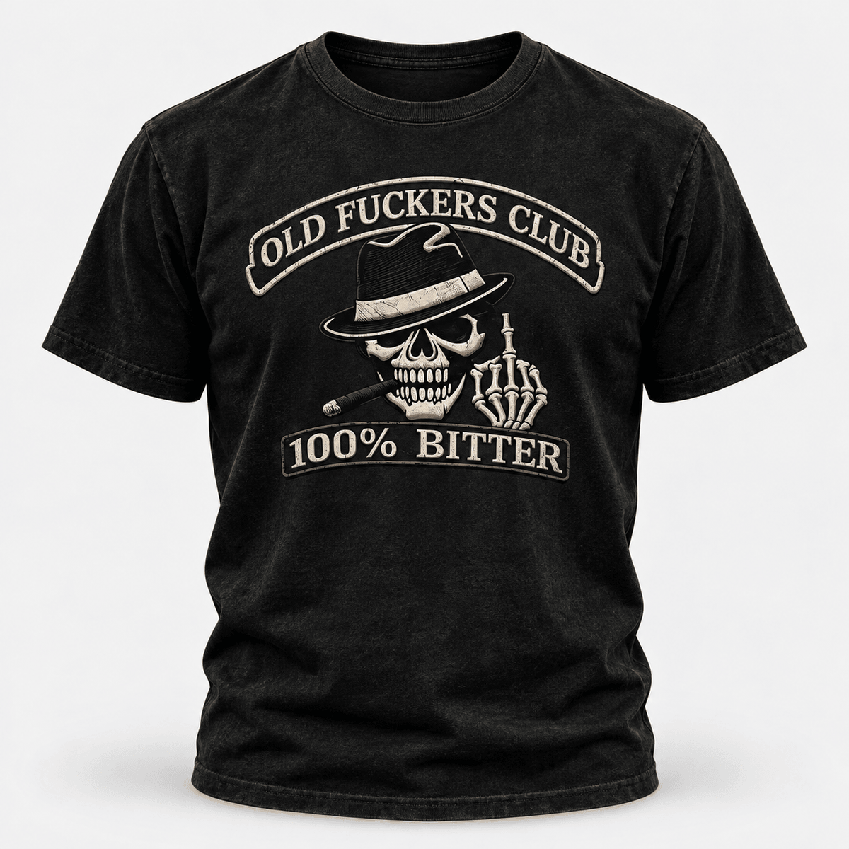 100% Bitter Old Fuckers Club T Shirt, Lifetime Member Vintage Tee, Funny Gift for Grandpa, Dad