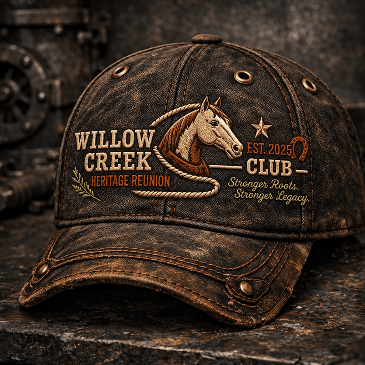 Willow Creek Heritage Baseball Cap, Lifetime Member Printed Hat Graphic Vintage Style Gift for Dad