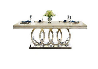 Mesa de comedor de mármol de acero inoxidable, comedor rectangular, sillas de comedor, muebles de madera, sillas jantar nórdicas