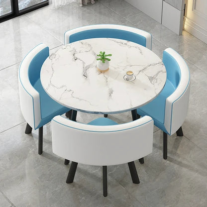 стол обеденный Dining Table Set 4 Chairs Modern Reception Negotiation Coffee Tables Living Room Furniture Kitchen Table Chairs