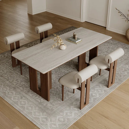 Mesa de Entrada Sillas de Madera Mesas de Cocina de Estudio Juego de Comedor de Madera Maciza Alternativa de Comedor Silla de Relajación Muebles de Terraza