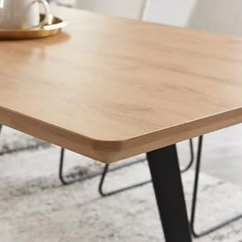 Mesa de comedor y sillas Mesa de comedor rectangular de madera Mesas de comedor extensibles Multifuncional que ahorra espacio