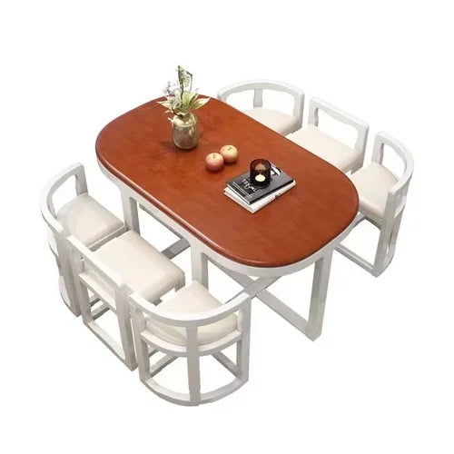 Ensembles de salle à manger modernes en bois 6 chaises Console de cuisine éclectique de grande taille Meubles de cuisine chinois Mesas De Comedor