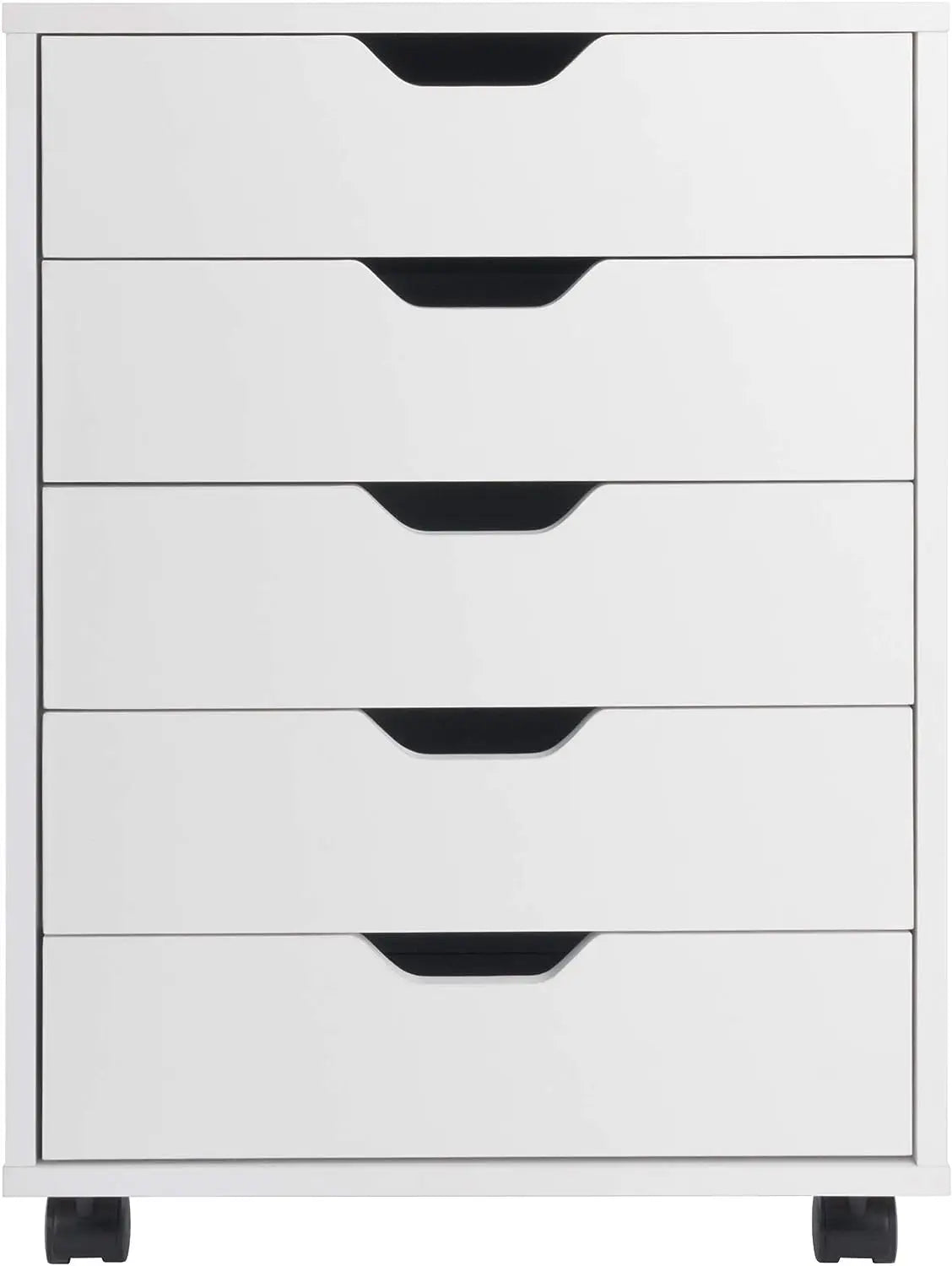 10519 Halifax 5-Drawer Composite Wood Cabinet, White