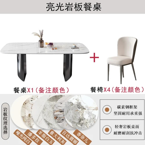 Juego de mesa de comedor 4 sillas nórdicas para sala de estar, comedor, cocina, juego de mesa de comedor, muebles ergonómicos, muebles para comedor