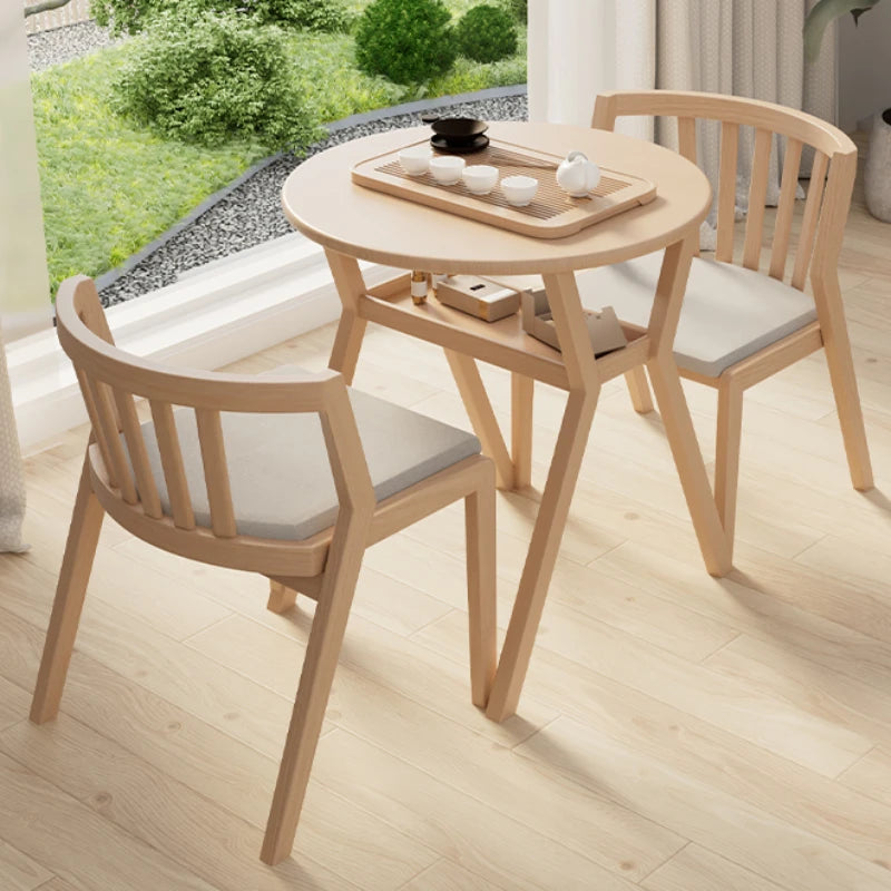 Folding Coffee Wooden Dining Table Set Chairs Small Kitchen Nordic Round Table Living Room Mesas De Comedor Home Furniture