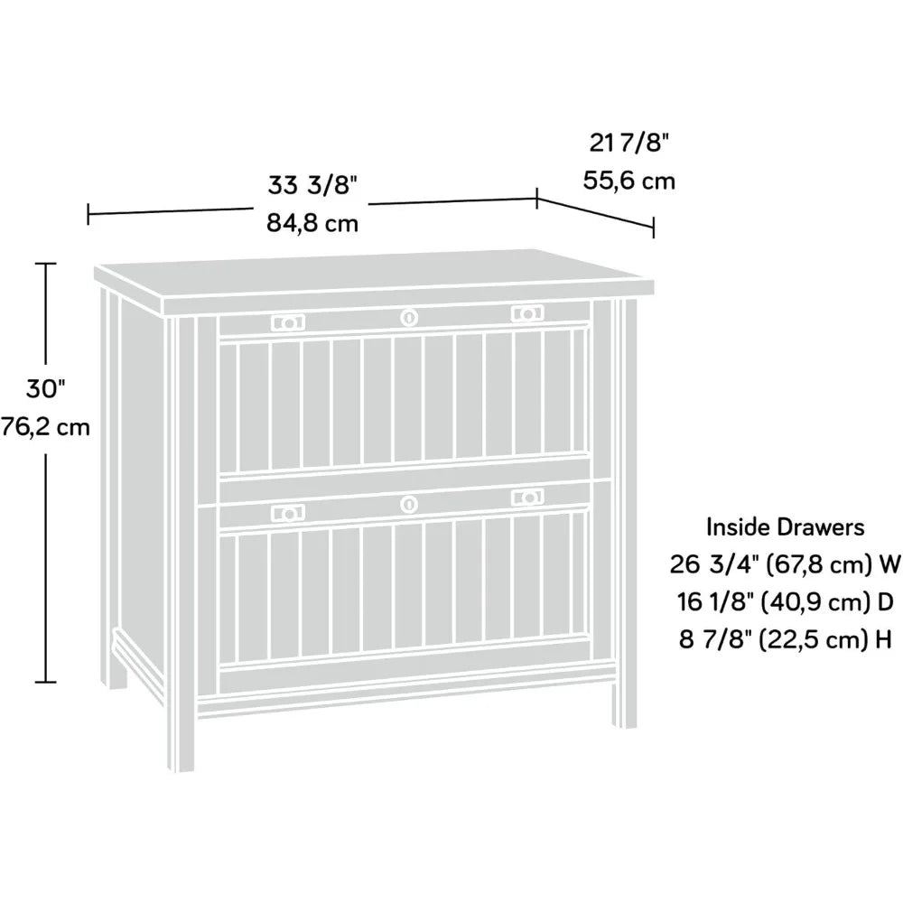 Archivador lateral Sauder, archivador, madera