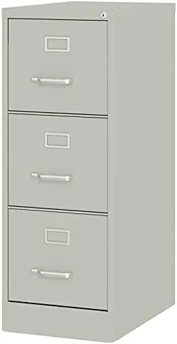 Archivador vertical de metal gris claro de 3 cajones de 40,19" con cerradura, preensamblado, tamaño carta/legal para el hogar, UrbanPro