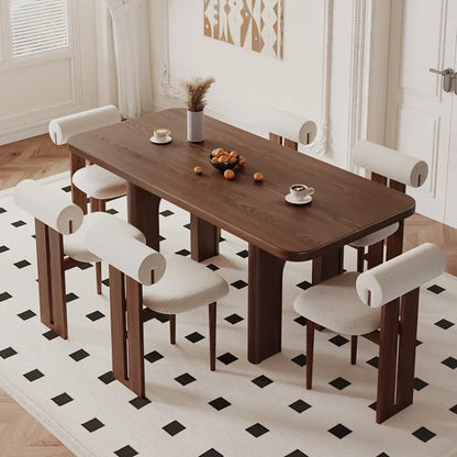 Mesa de comedor de café moderna, juego completo de mesa de pasillo, silla de habitación completa, consola de madera que ahorra espacio de estudio, comedor de lujo