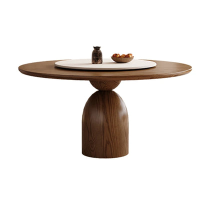 Table tournante en bois design table à manger ronde en pierre naturelle nordique européenne ensemble de table à manger moderne pour restaurant meubles de maison Mesa Comedor